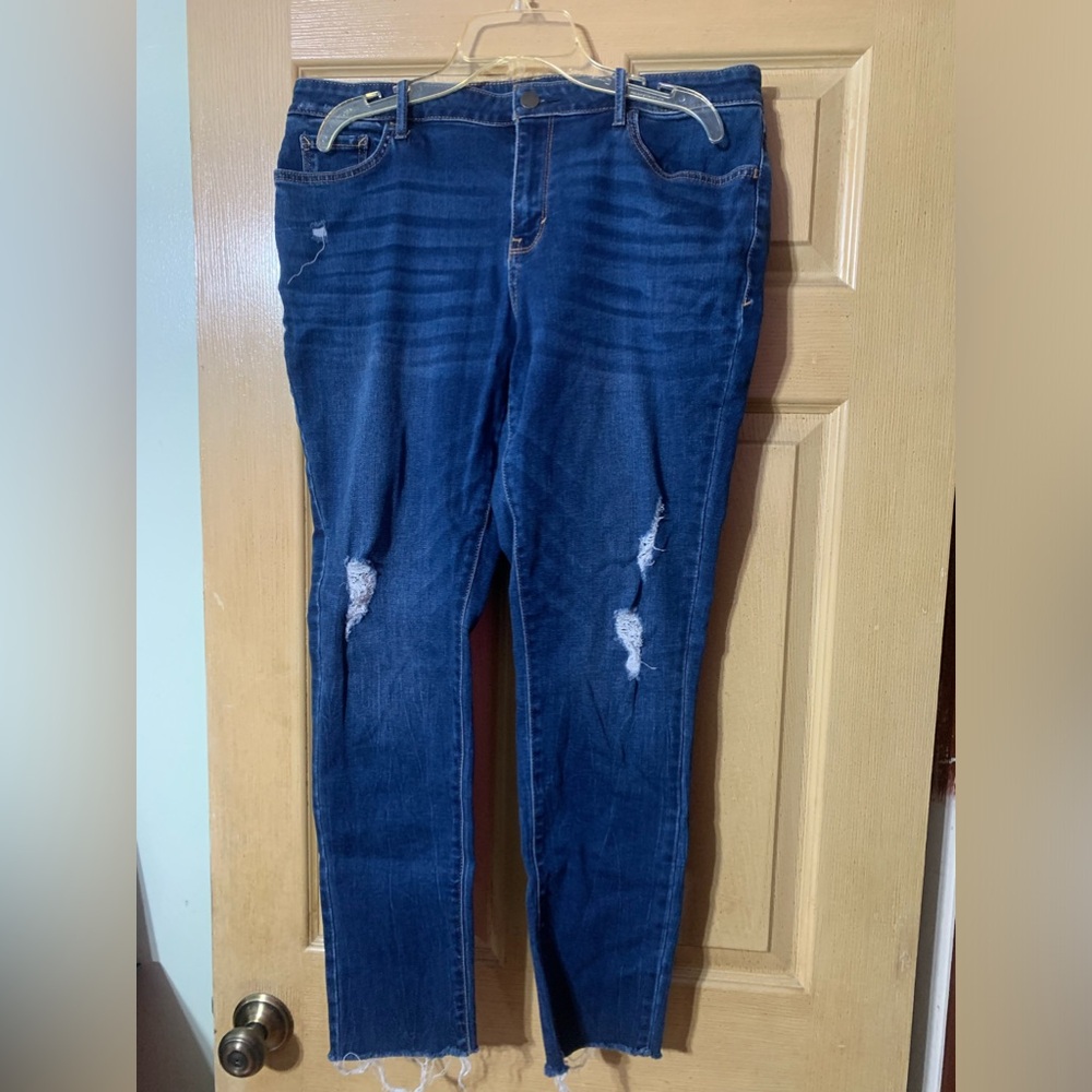 Ana at Jc penny’s mid-rise jogging color blue